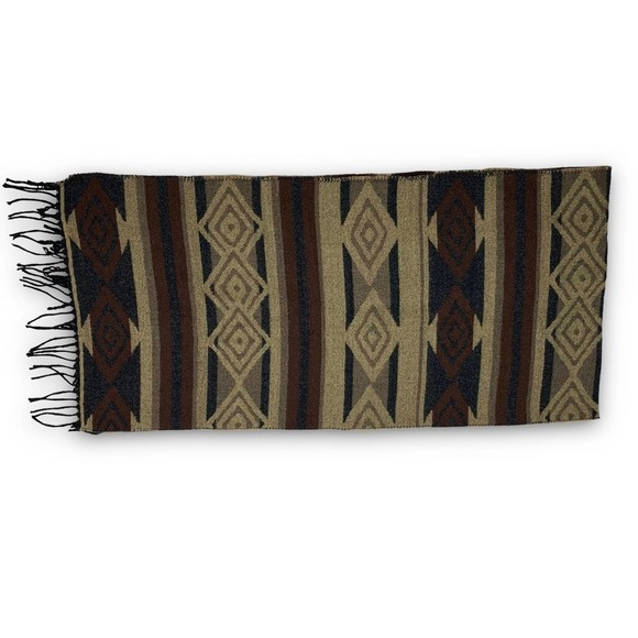 Vintage Italian designer chevron western cowboy print scarf - Picture 8 of 11